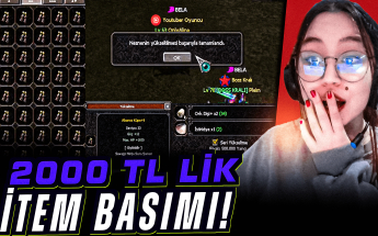 2000 TL LİK İTEM BASIMI! BU KADAR ŞANS FAZLA! #metin2 #metin2pvp #misali2