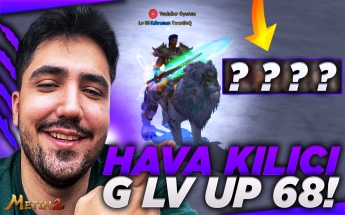 LV UP  68 / HAVA KILICI G OLDU MU ? - Metin2 Misali2